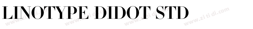Linotype Didot Std字体转换 Linotype Didot Std字体转换